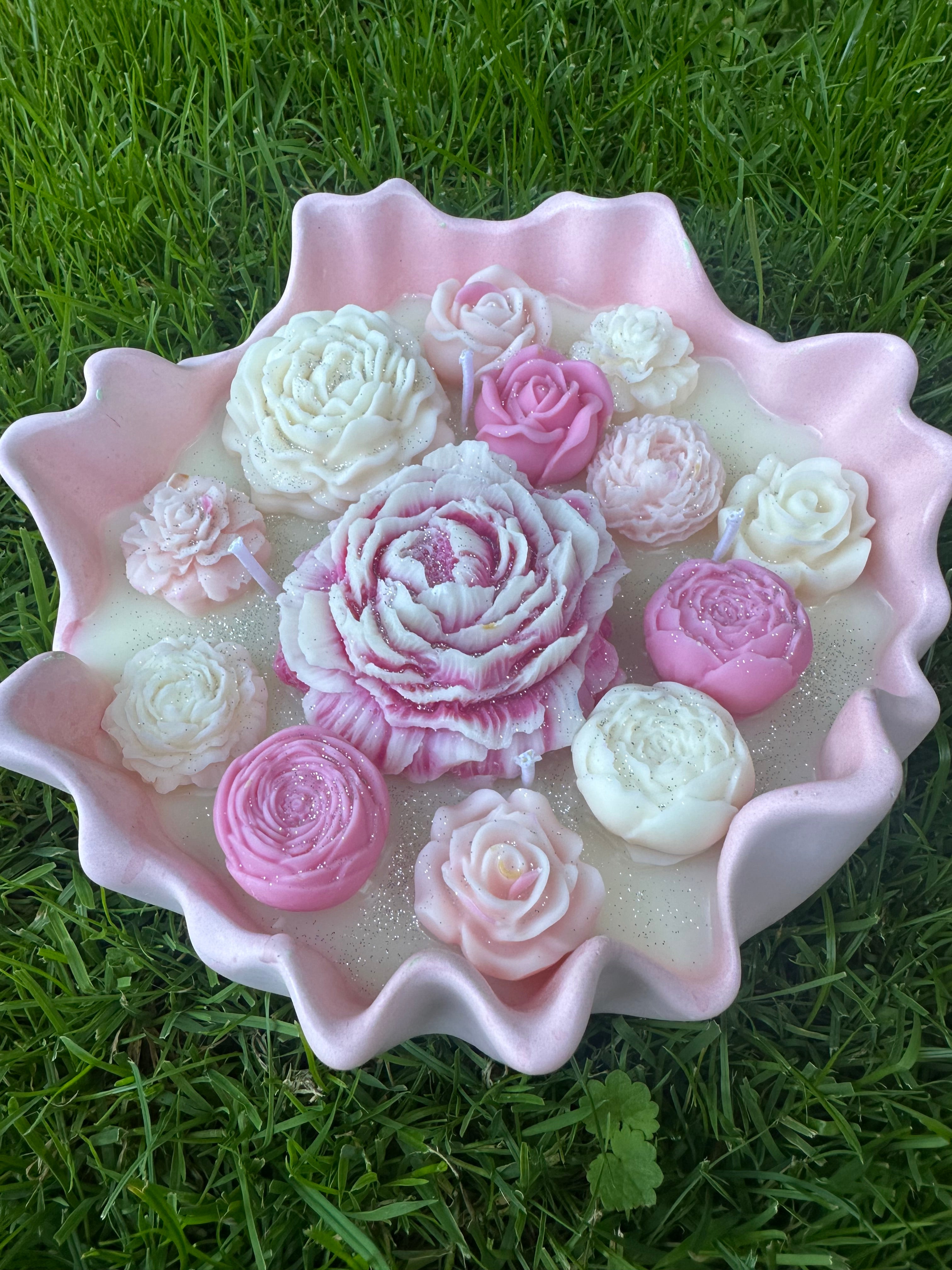 Blumenkerze XL