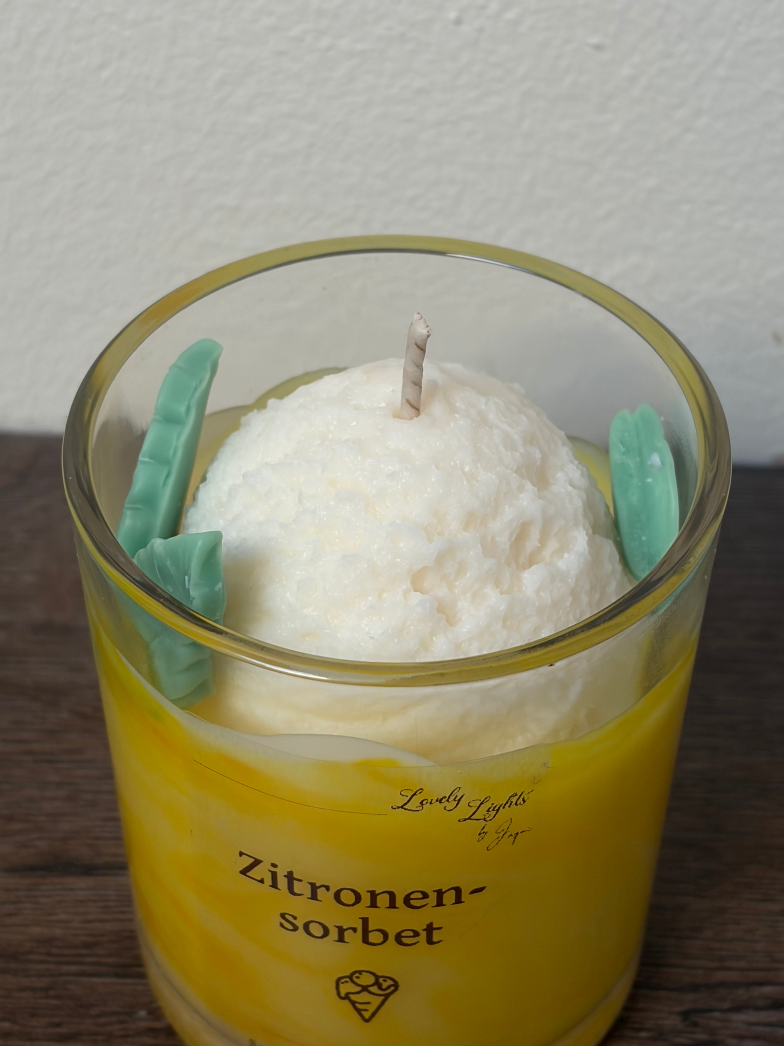 Zitronensorbet