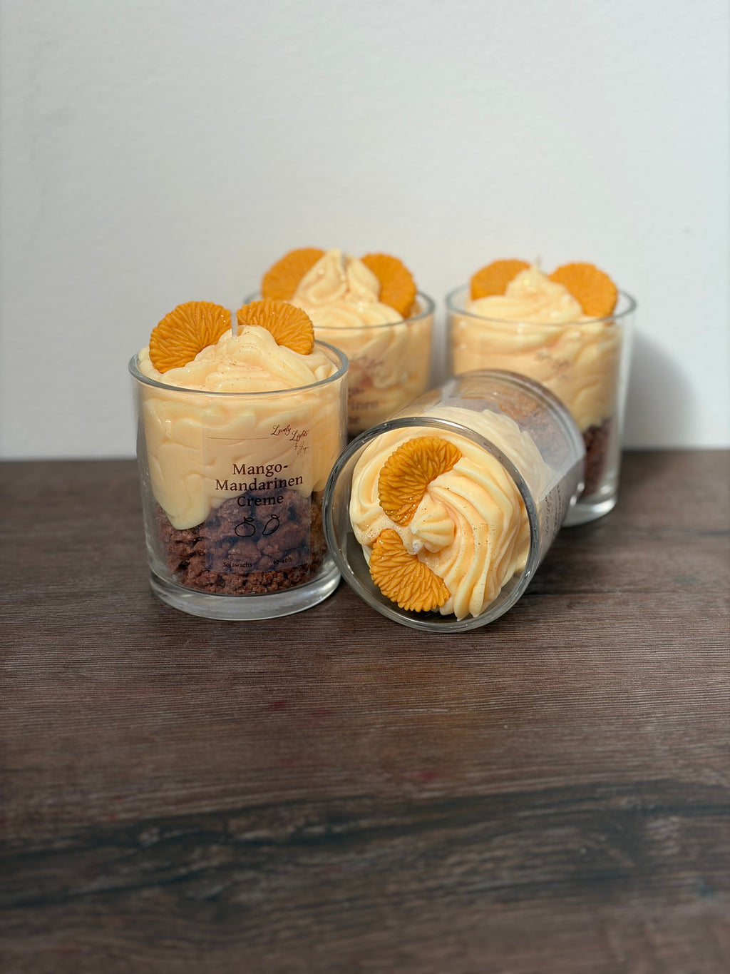 Mango-Mandarinen Creme Kerze