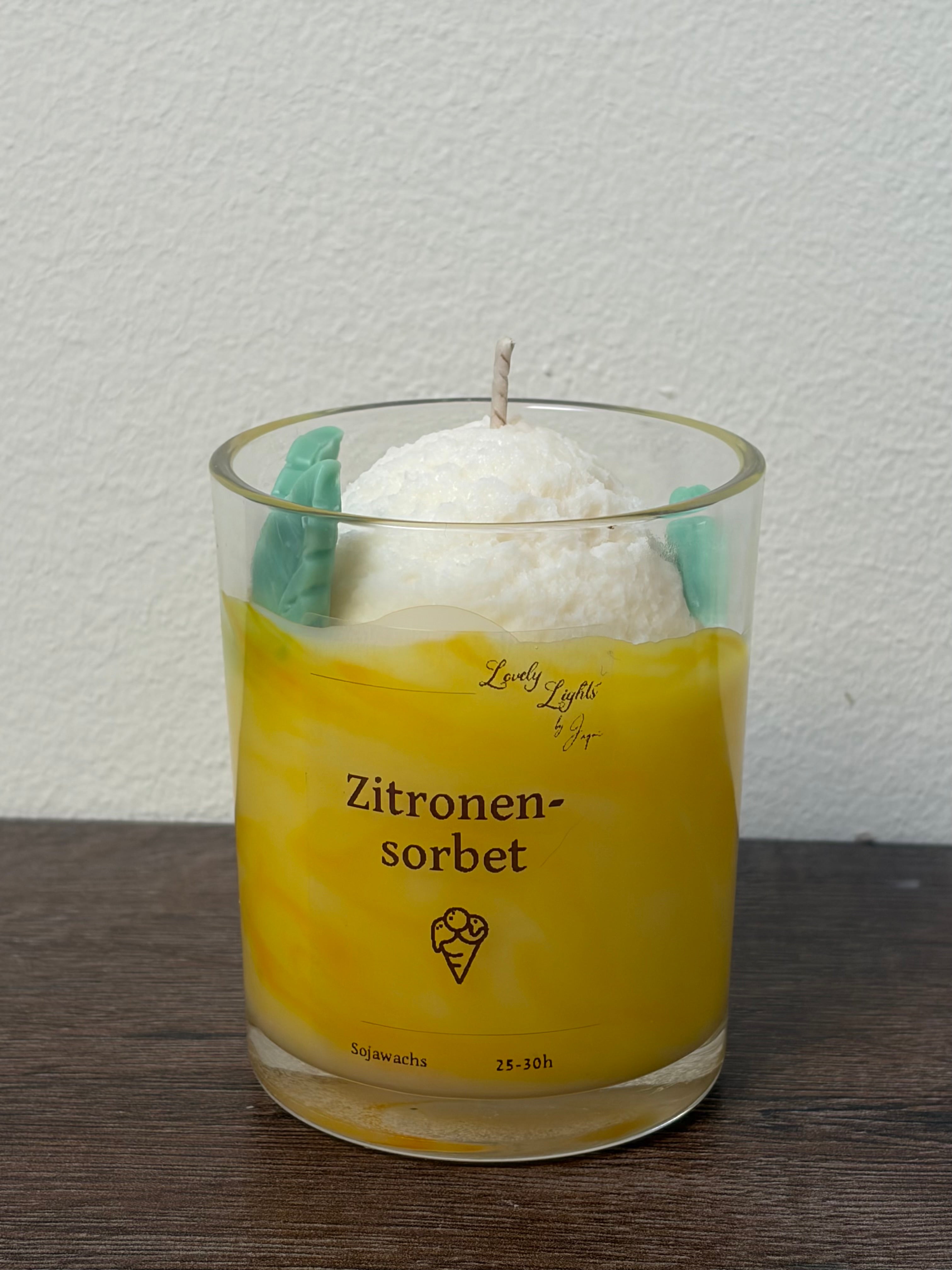Zitronensorbet