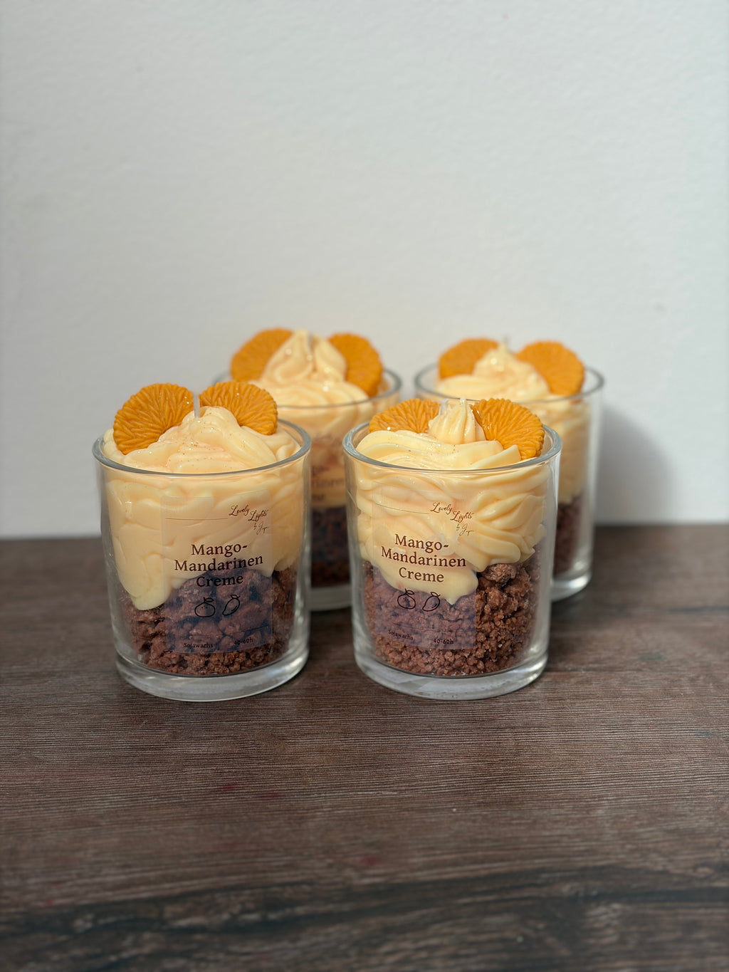 Mango-Mandarinen Creme Kerze