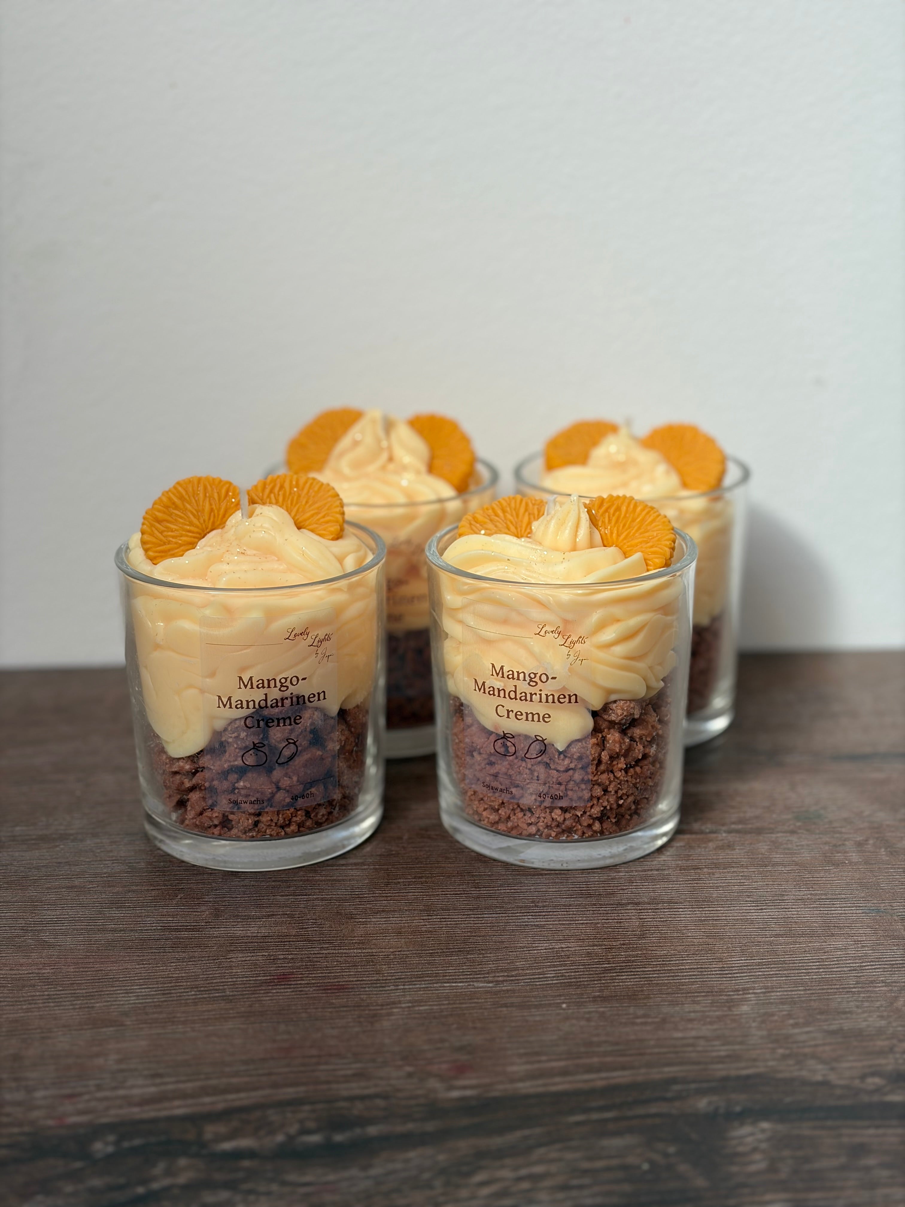 Mango-Mandarinen Creme Kerze