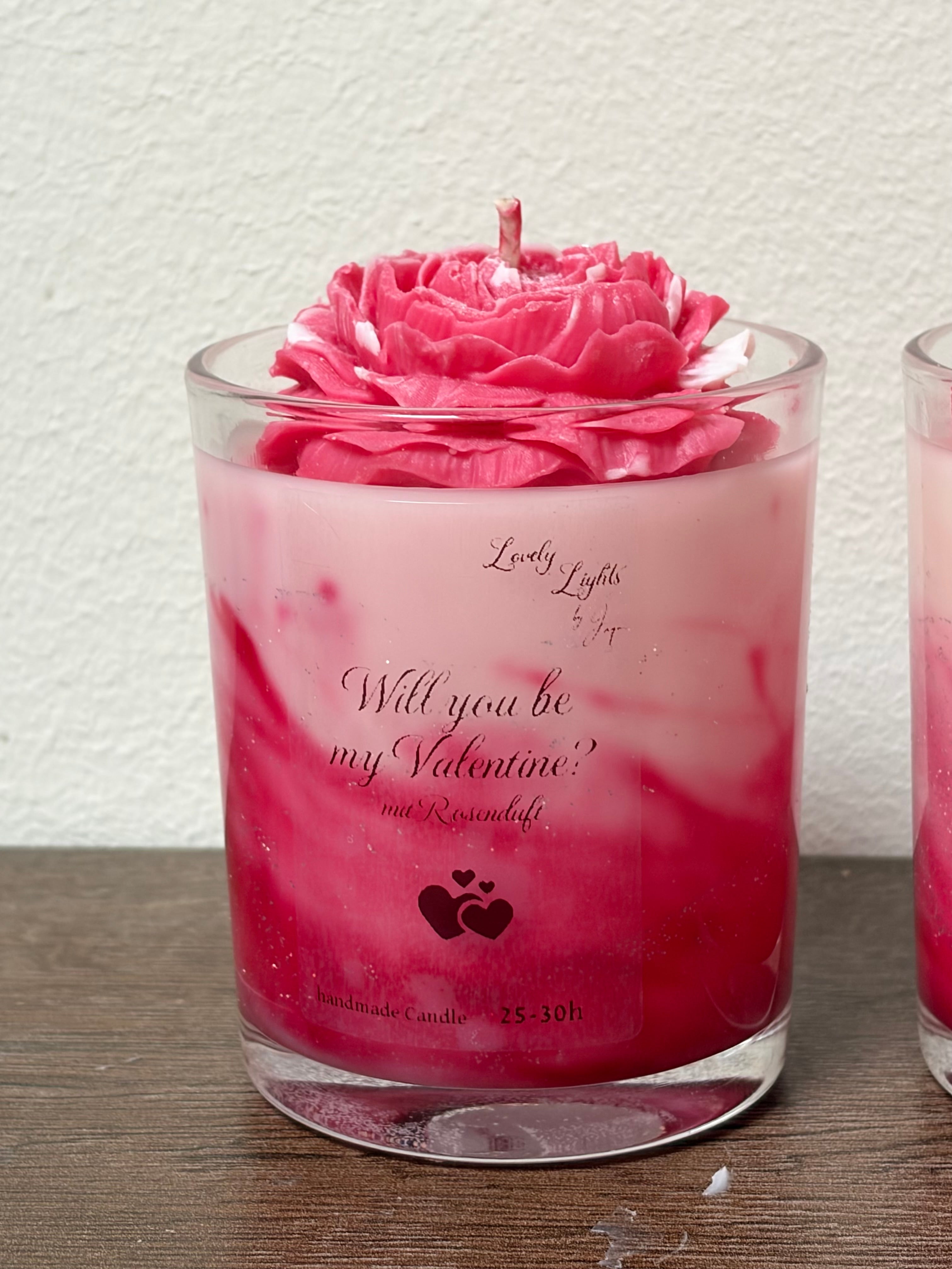 Will you be my Valentine Kerze
