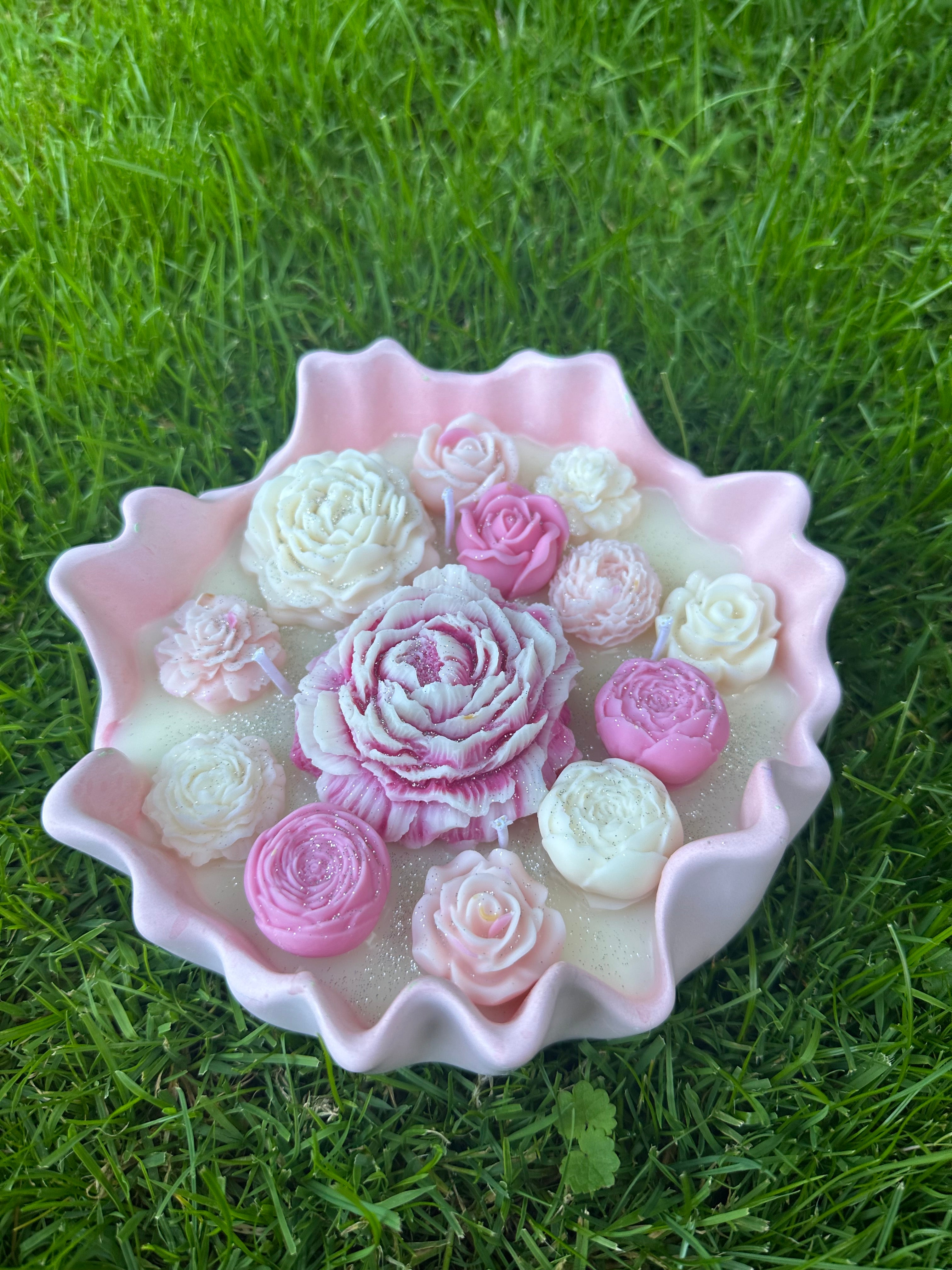Blumenkerze XL