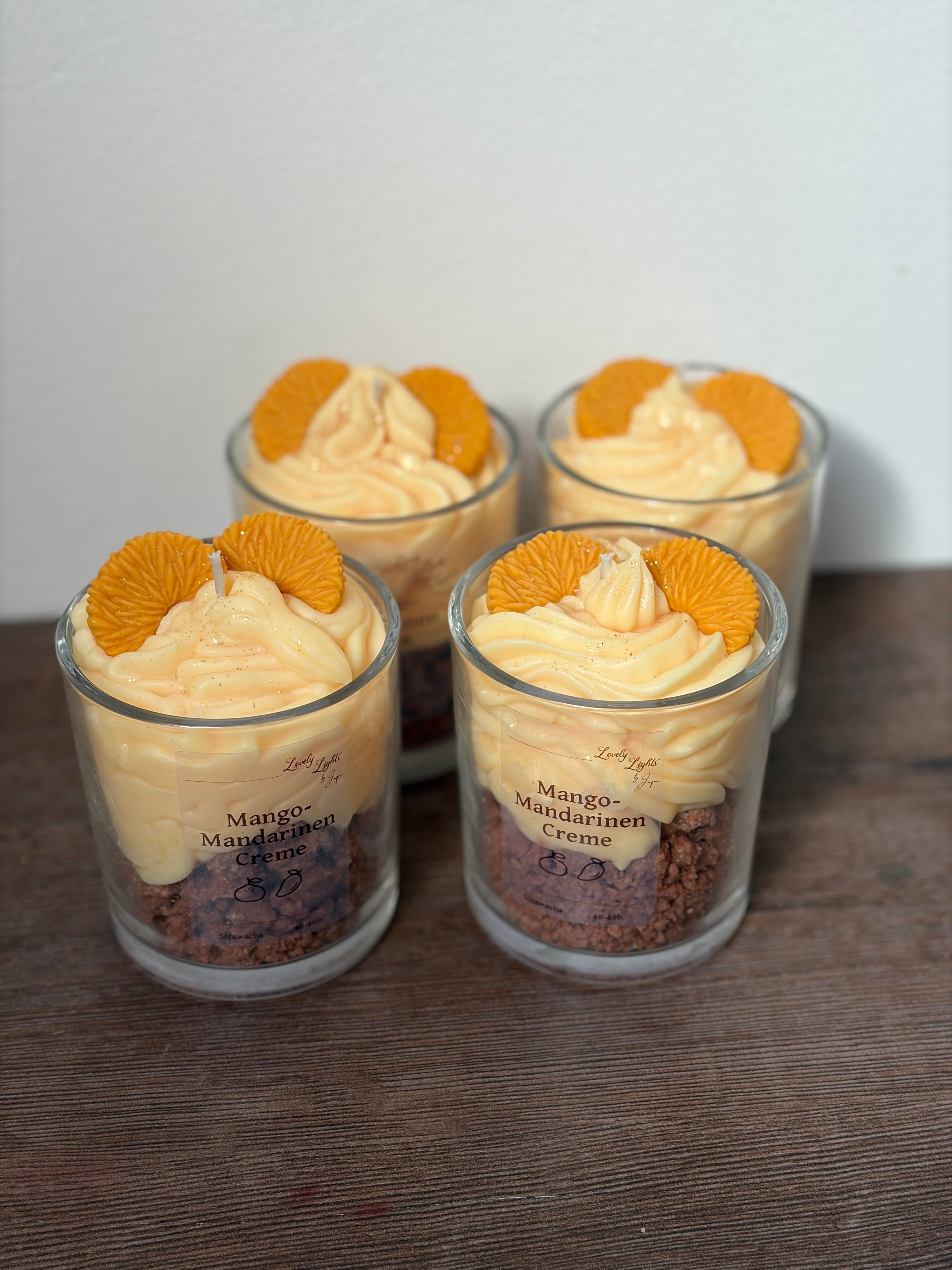 Mango-Mandarinen Creme Kerze