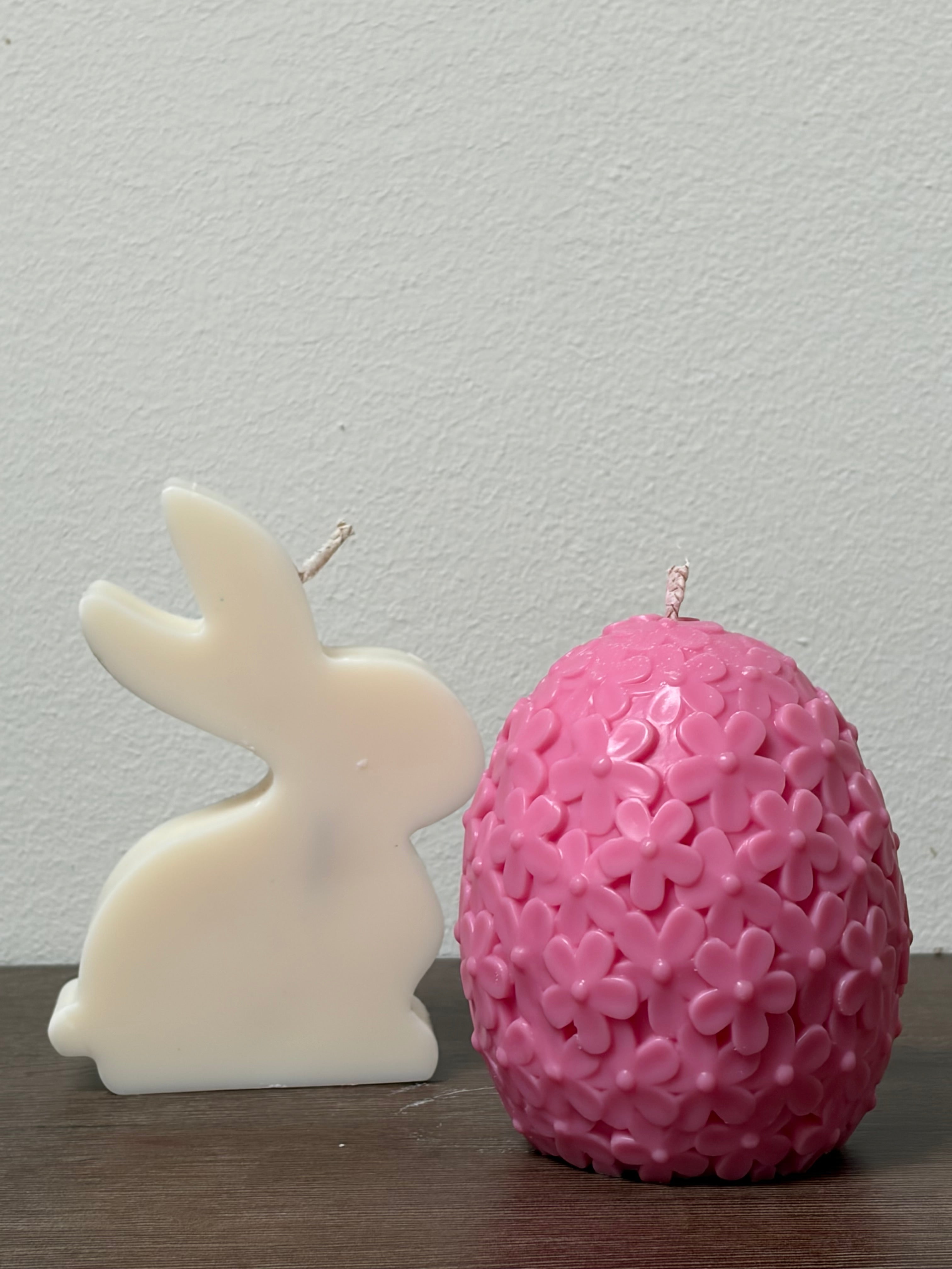 Osterkombi aus Blumenei und Hase