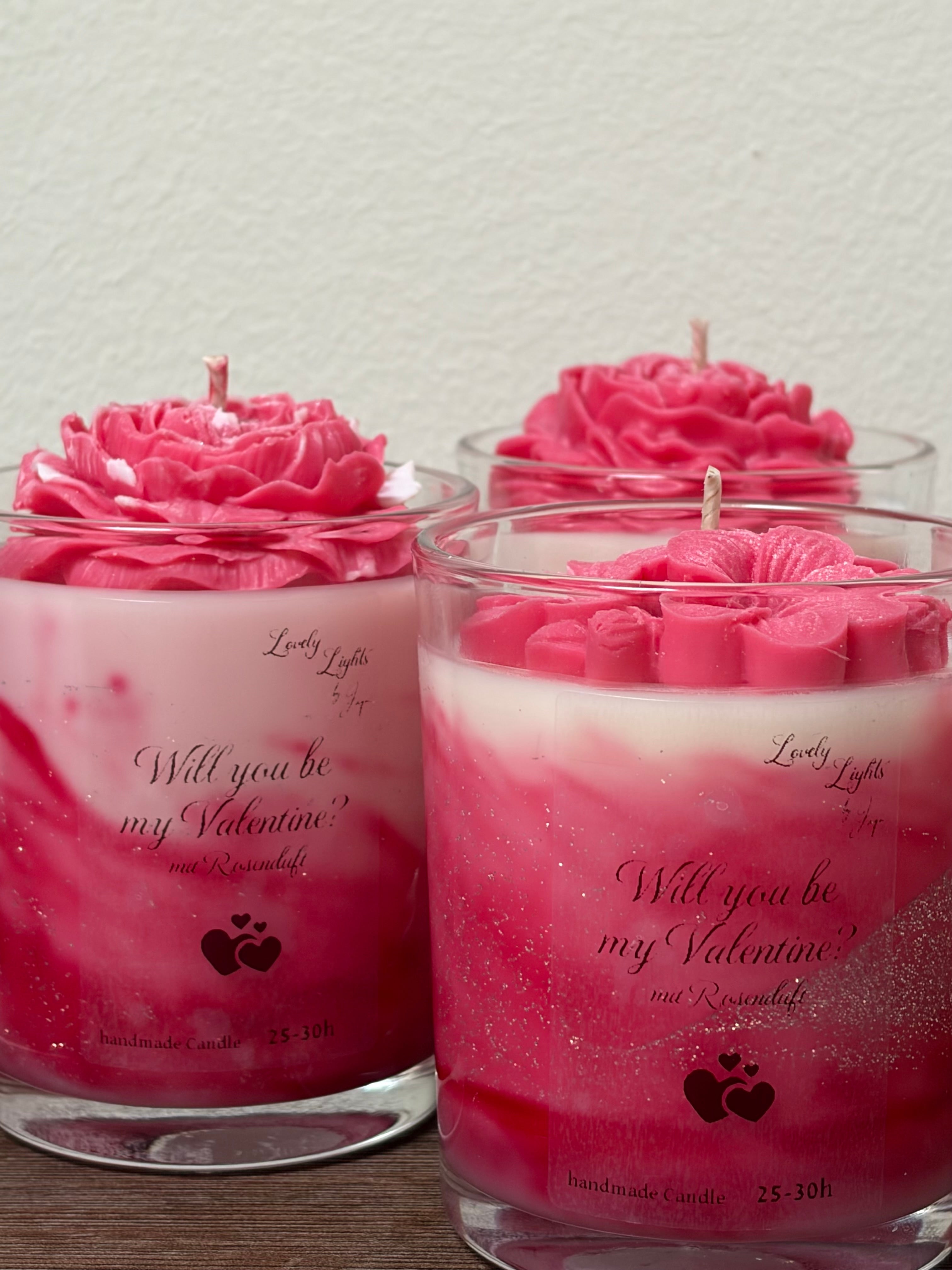 Will you be my Valentine Kerze