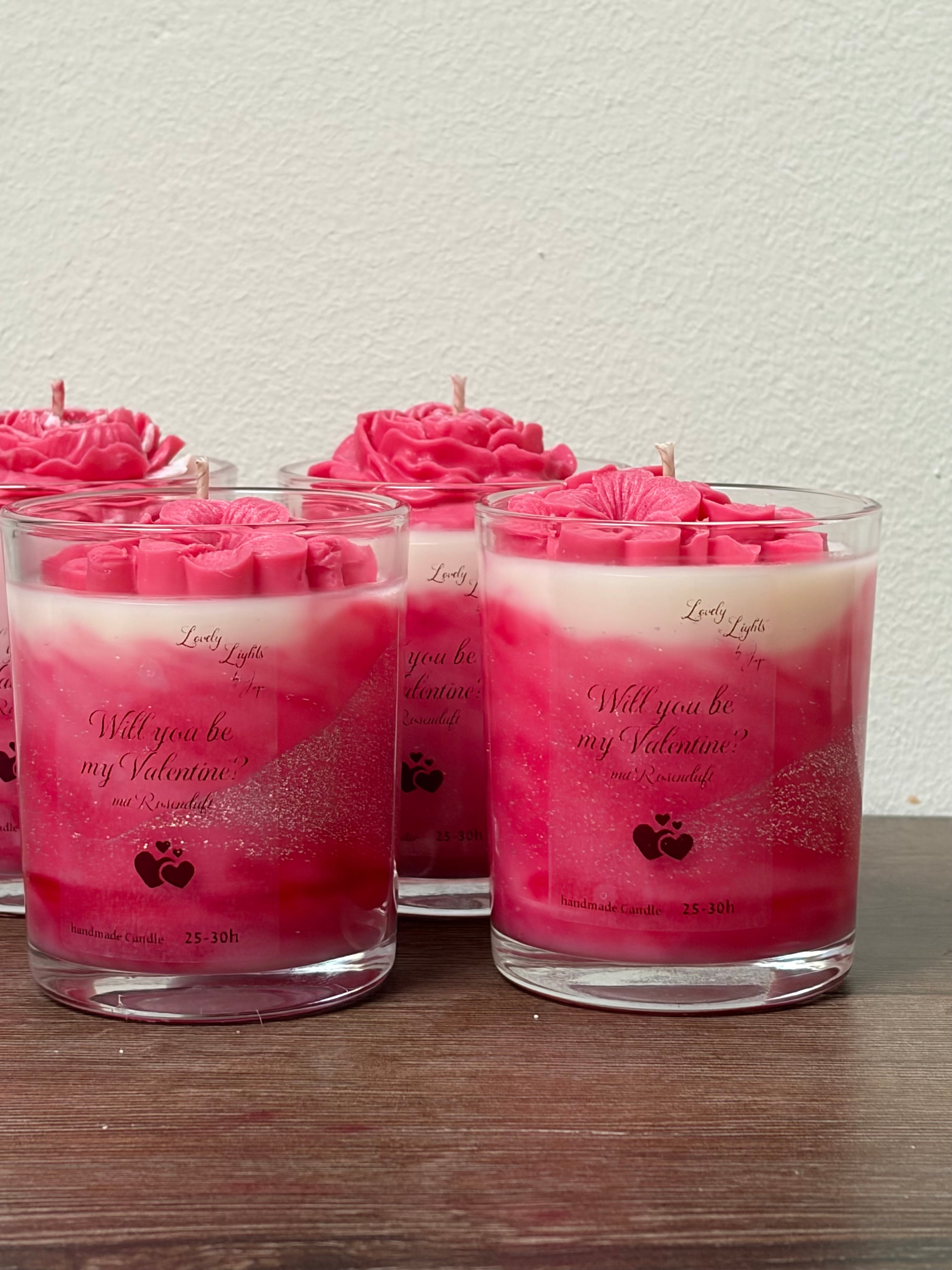 Will you be my Valentine Kerze