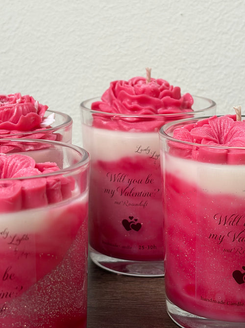 Will you be my Valentine Kerze