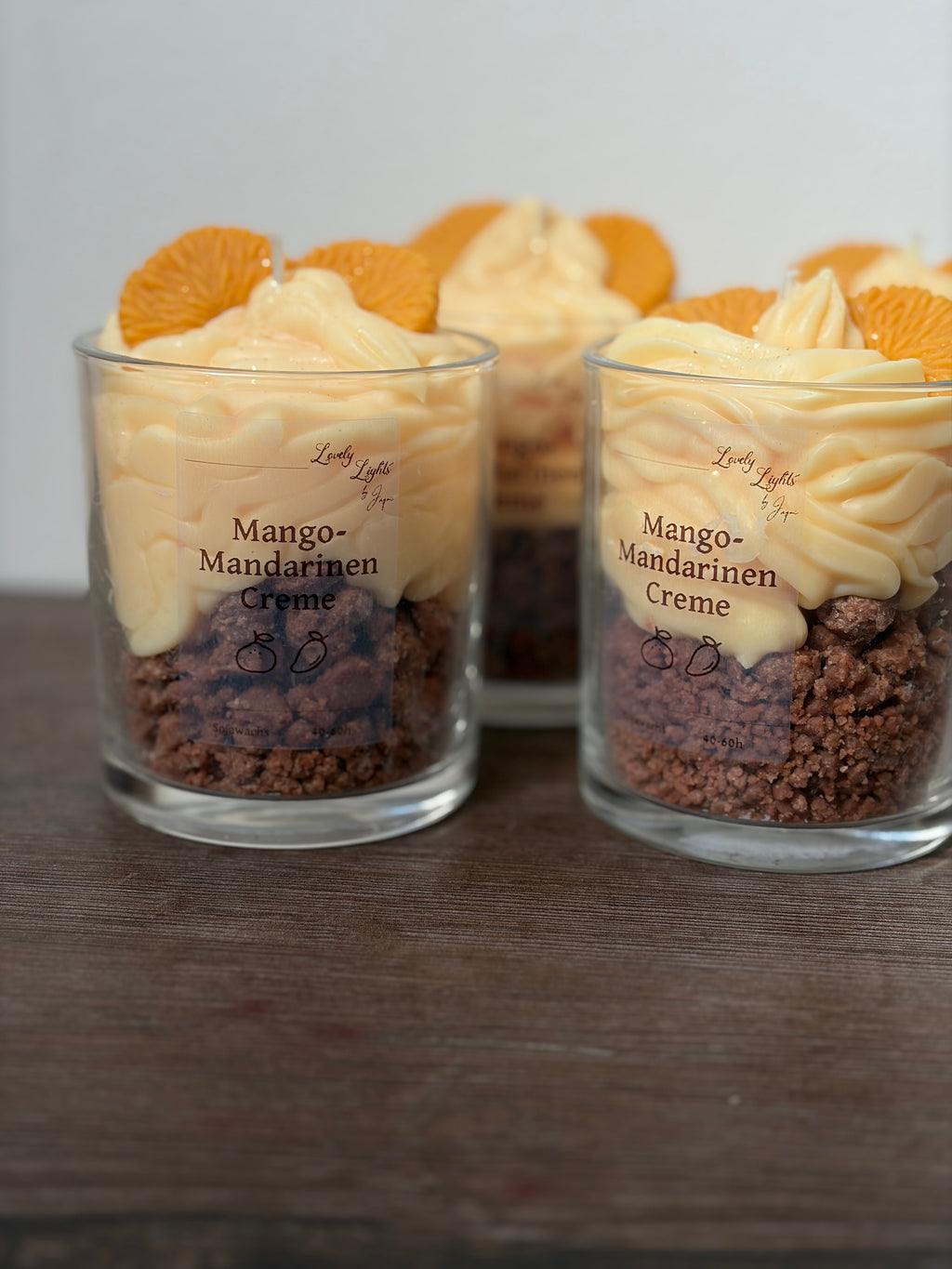 Mango-Mandarinen Creme Kerze